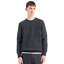 Load image into Gallery viewer, Norse Projects Henning Cotton Wool Rib Sweater Dark Grey Melange
