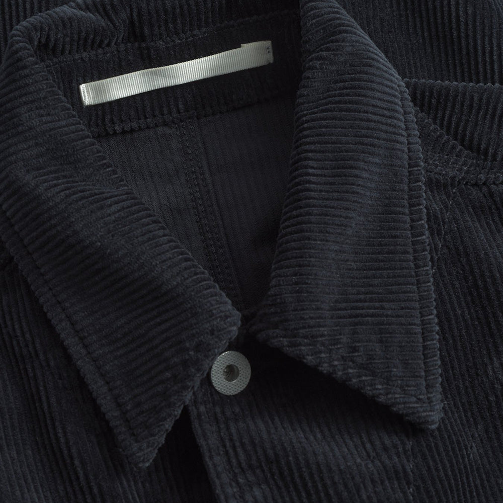 Norse Projects Folke Wide Corduroy Chore Jacket  Dark Navy