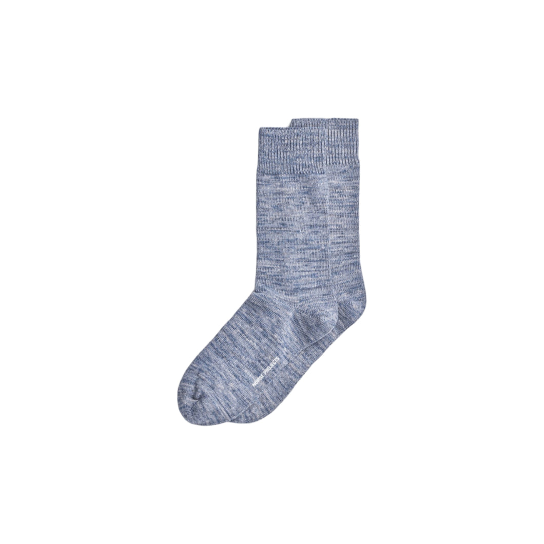 Norse Projects Bjarki Heavy Cotton Twist Sock Estate Blue
