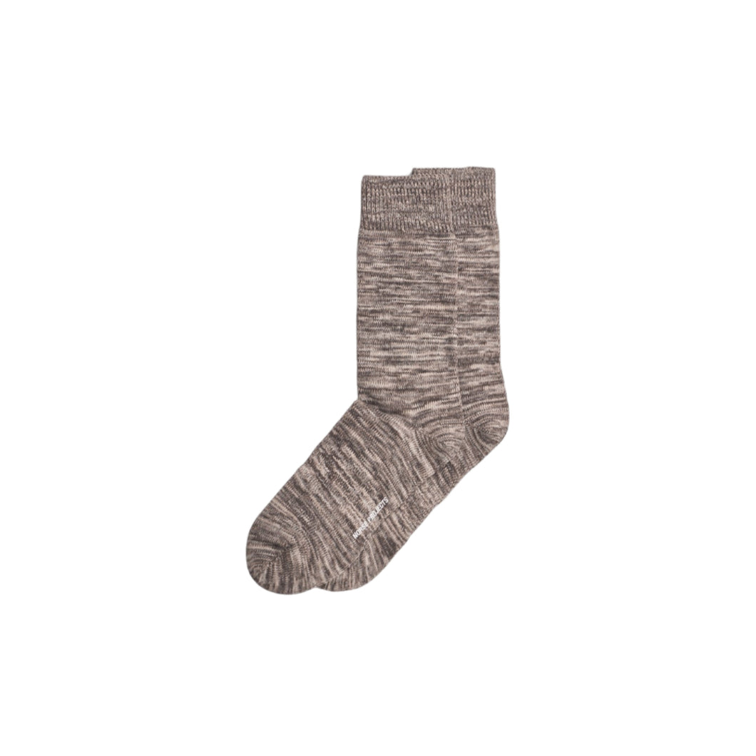 Norse Projects Bjarki Heavy Cotton Twist Sock Mahogany