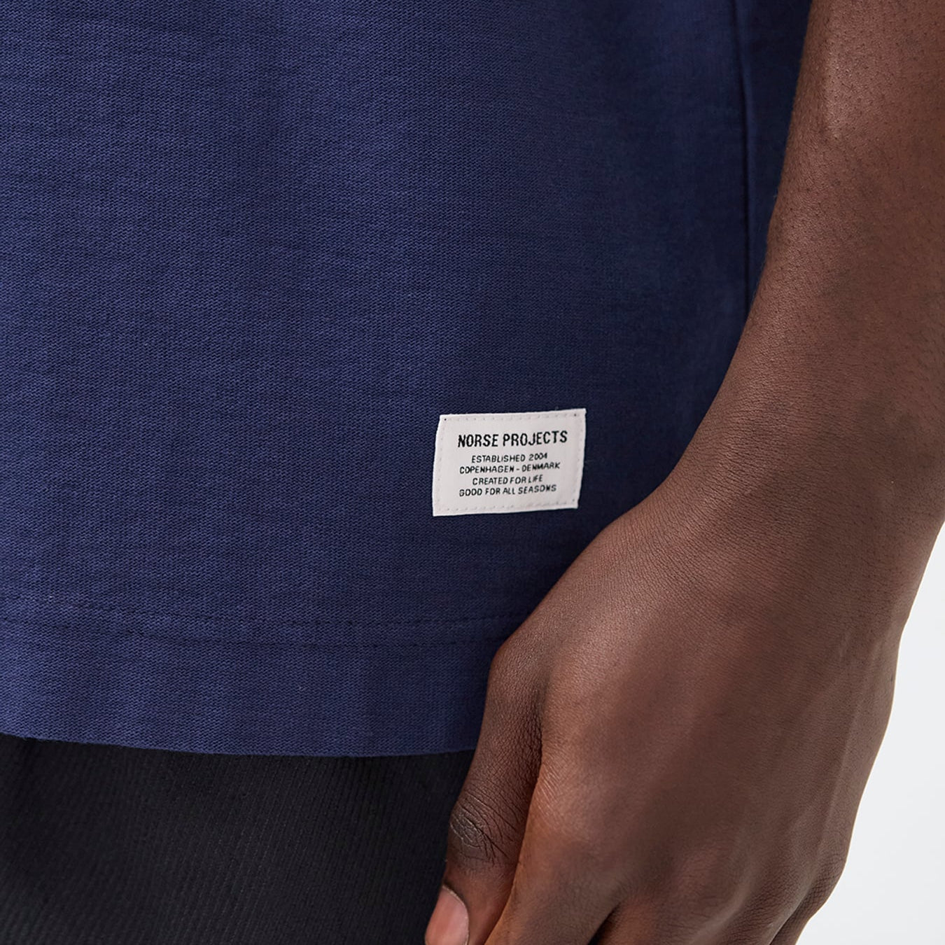 Norse Projects Elmelunde Organic Dry Cotton GMD T-shirt Workwear Blue