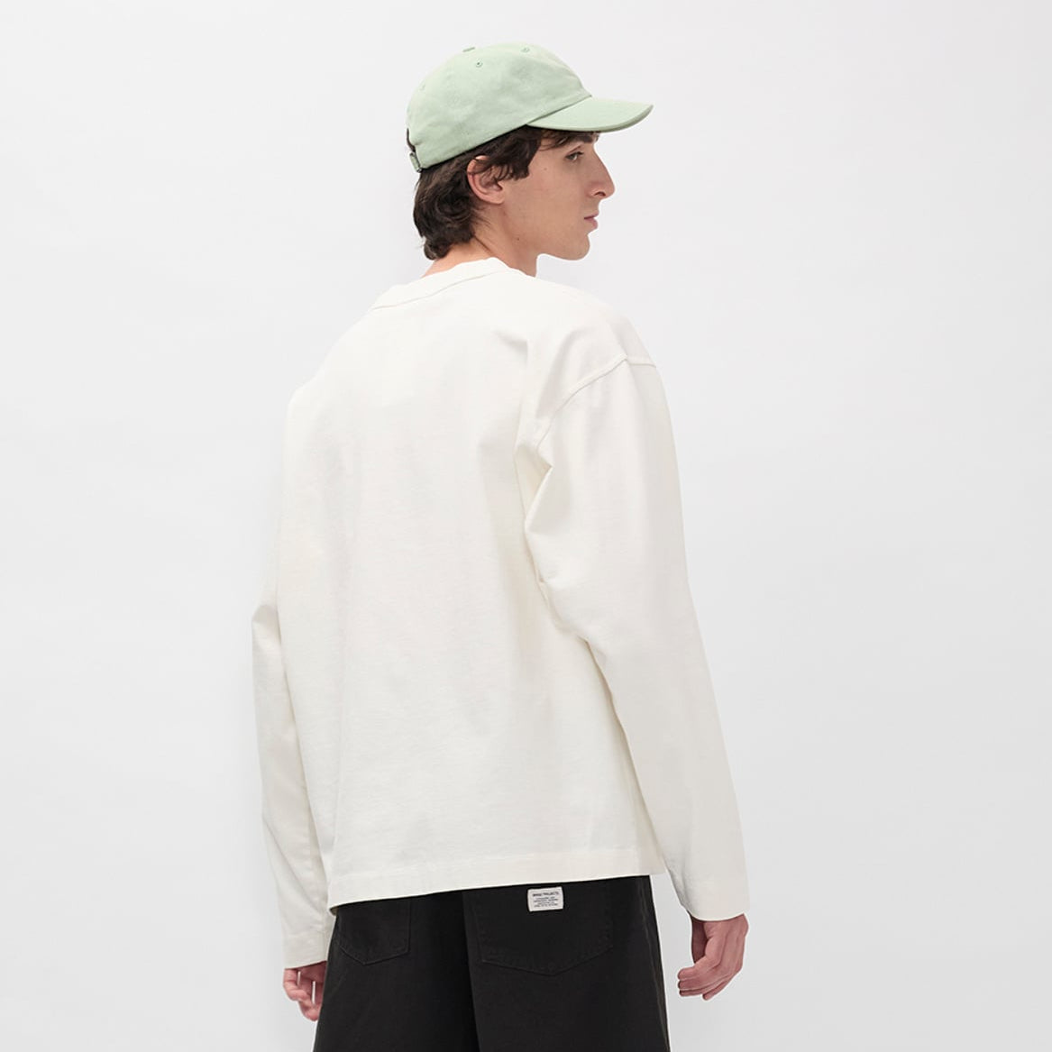 Norse Projects Isefjord Compact Cotton LS T-shirt Ecru