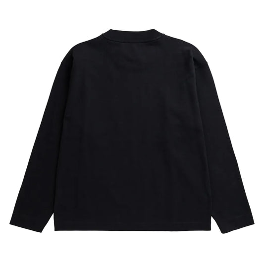 Norse Projects Isefjord Compact Cotton LS T-shirt Black