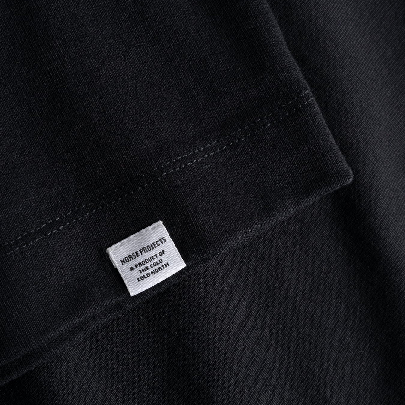 Norse Projects Isefjord Compact Cotton LS T-shirt Black