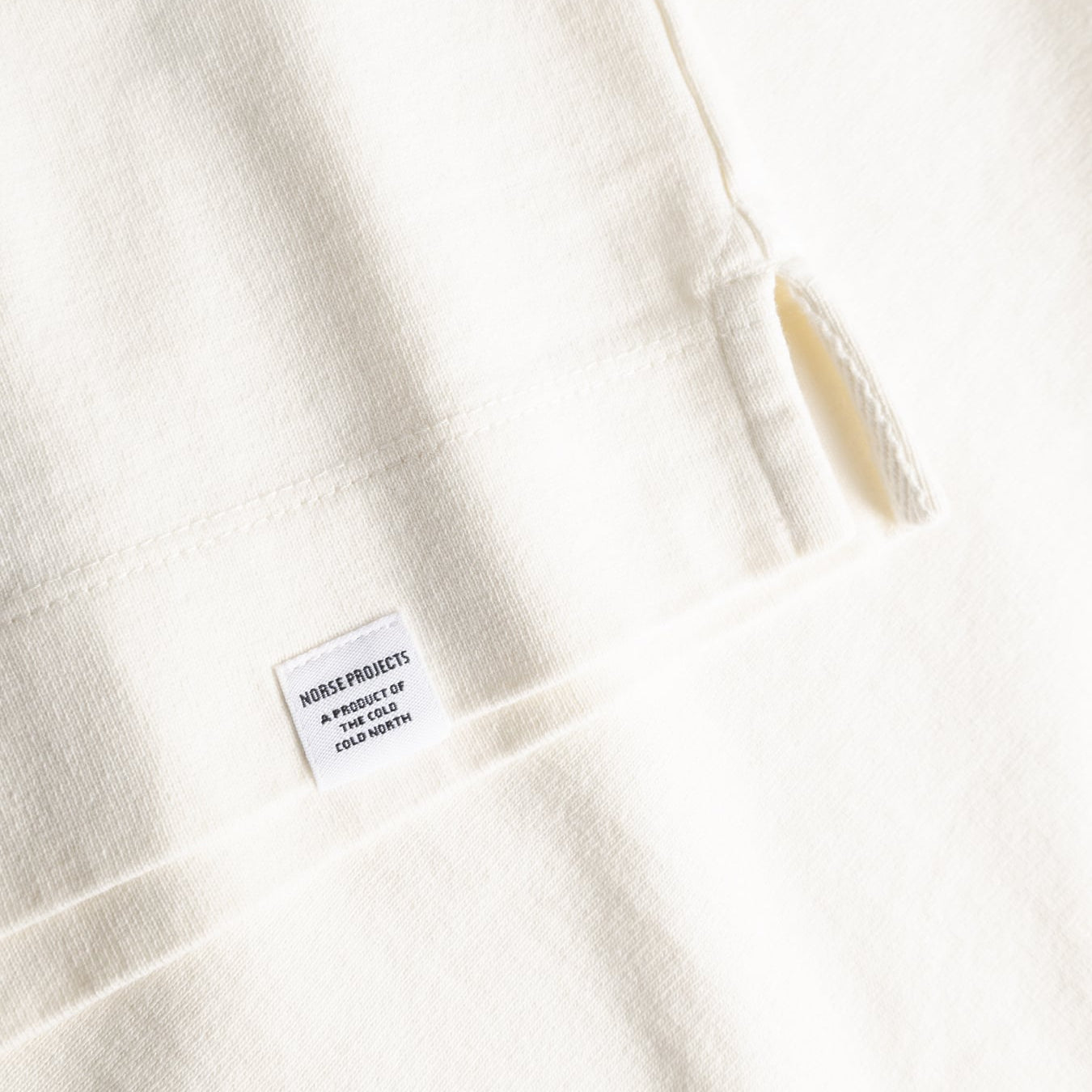 Norse Projects Isefjord Compact Cotton LS Polo Ecru