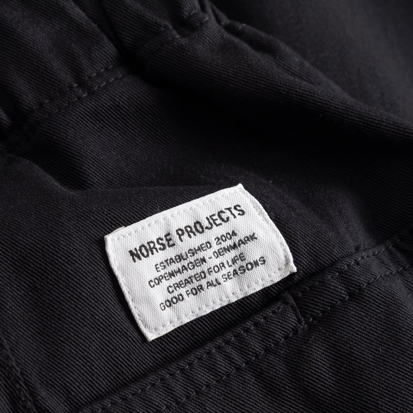 Norse Projects Trysil Regular Organic Stretch Twill Trouser Black