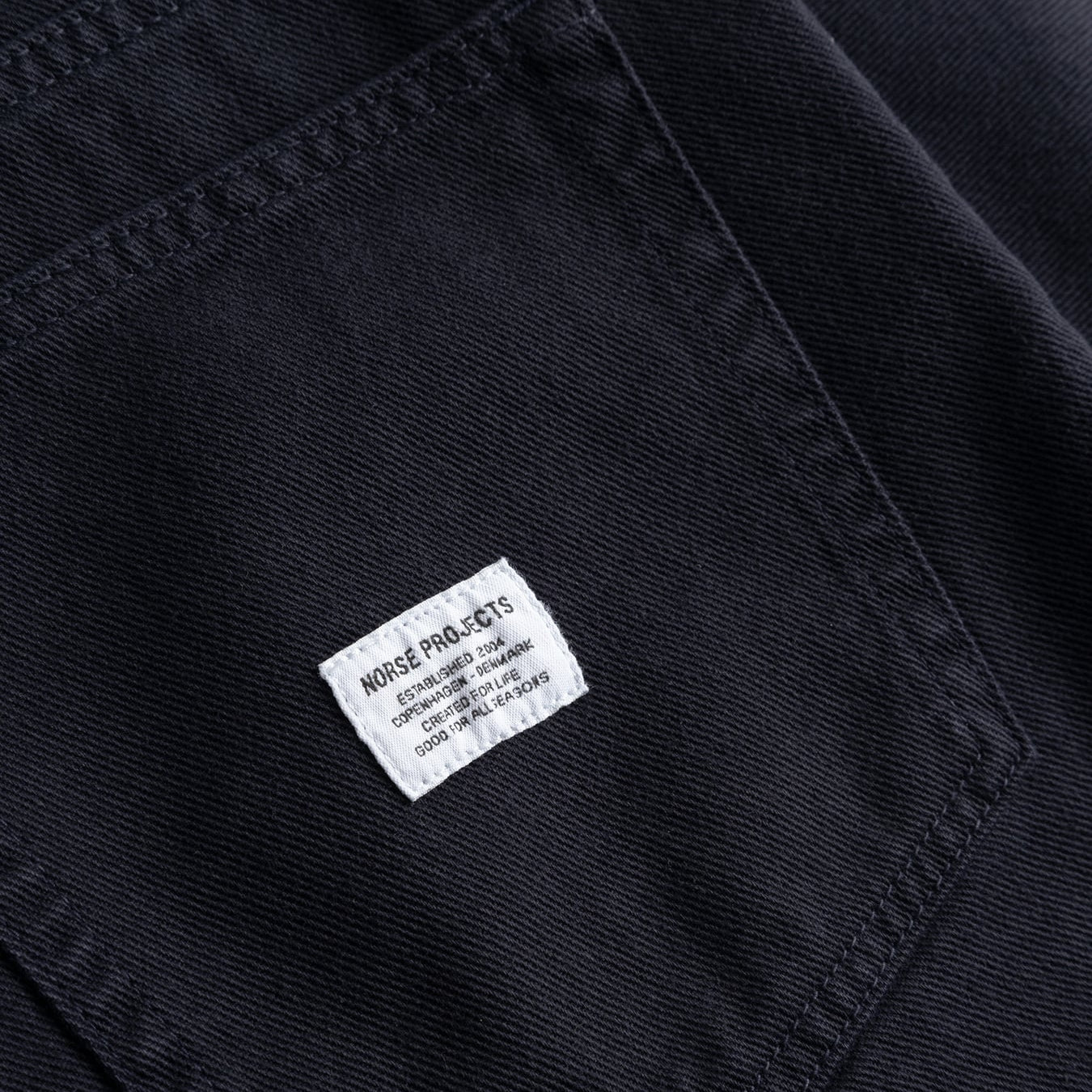 Norse Projects Korshavn Relaxed 5 Pocket Heavy Twill Short Dark Navy