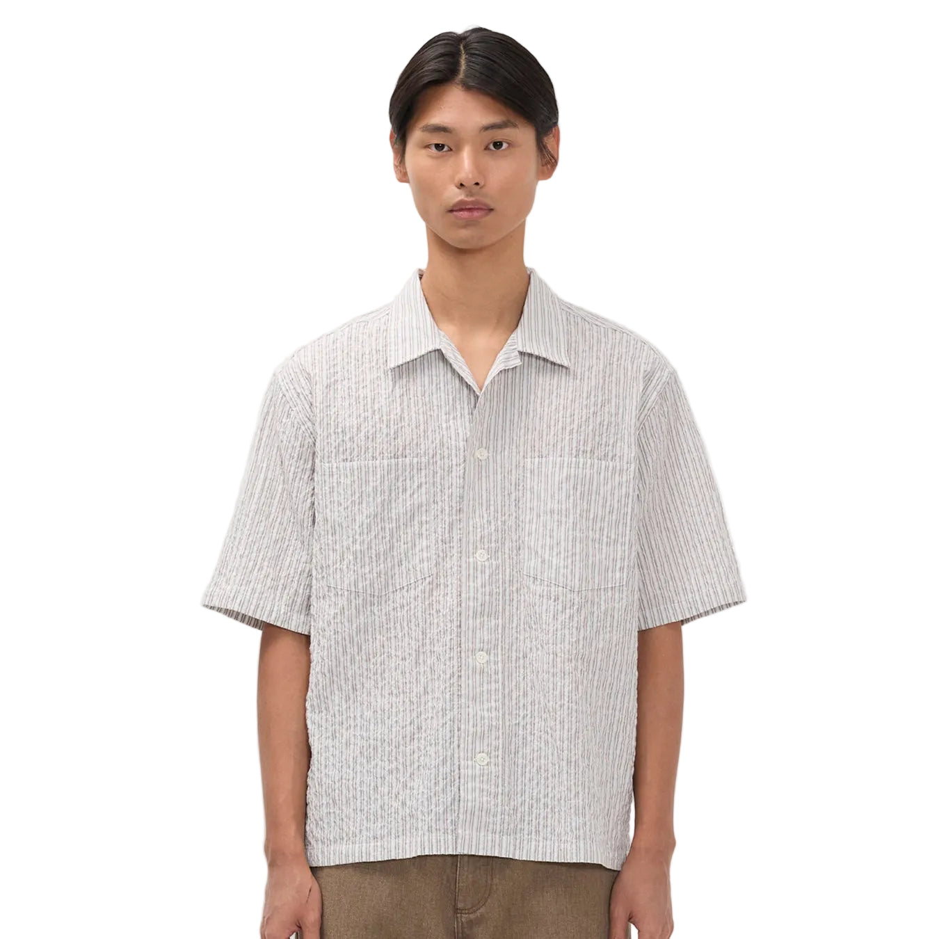 Norse Projects Mols Striped SS Camp Shirt Multi Color Stripe