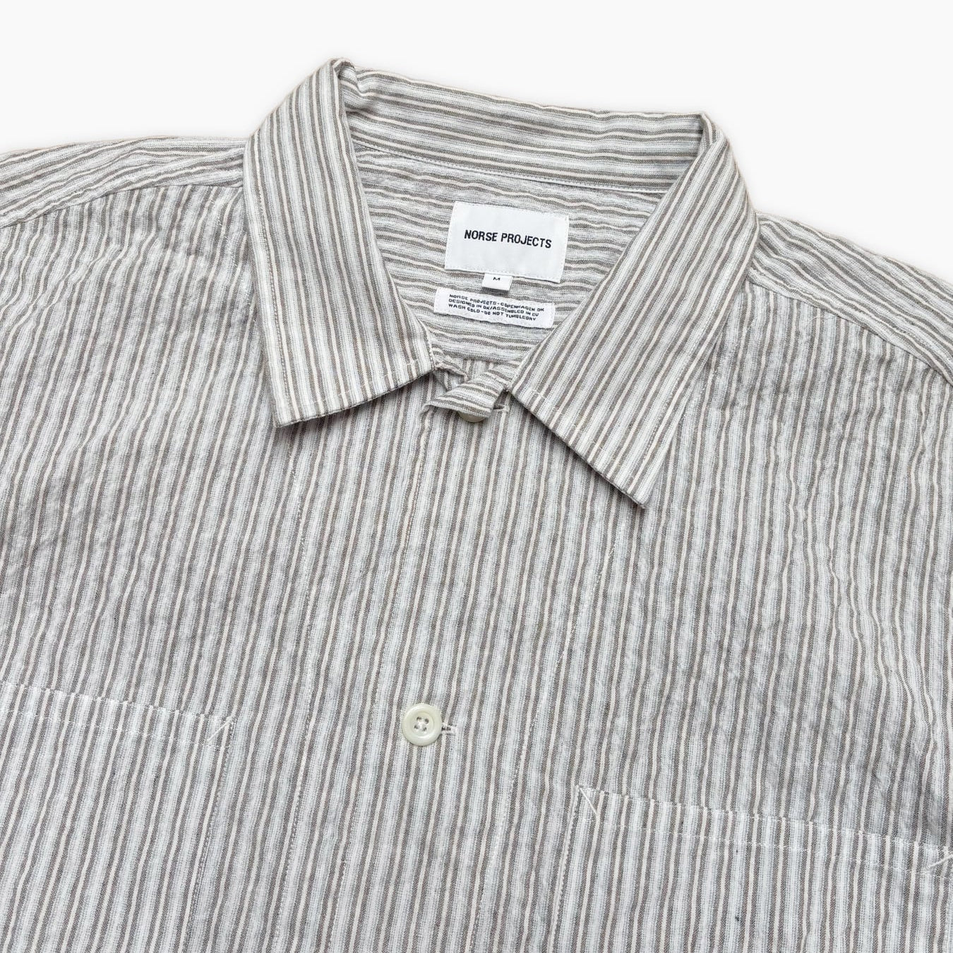 Norse Projects Mols Striped SS Camp Shirt Multi Color Stripe