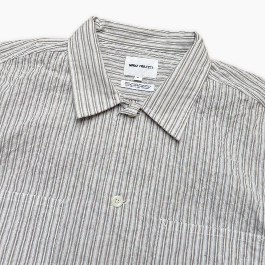Norse Projects Mols Striped SS Camp Shirt Multi Color Stripe
