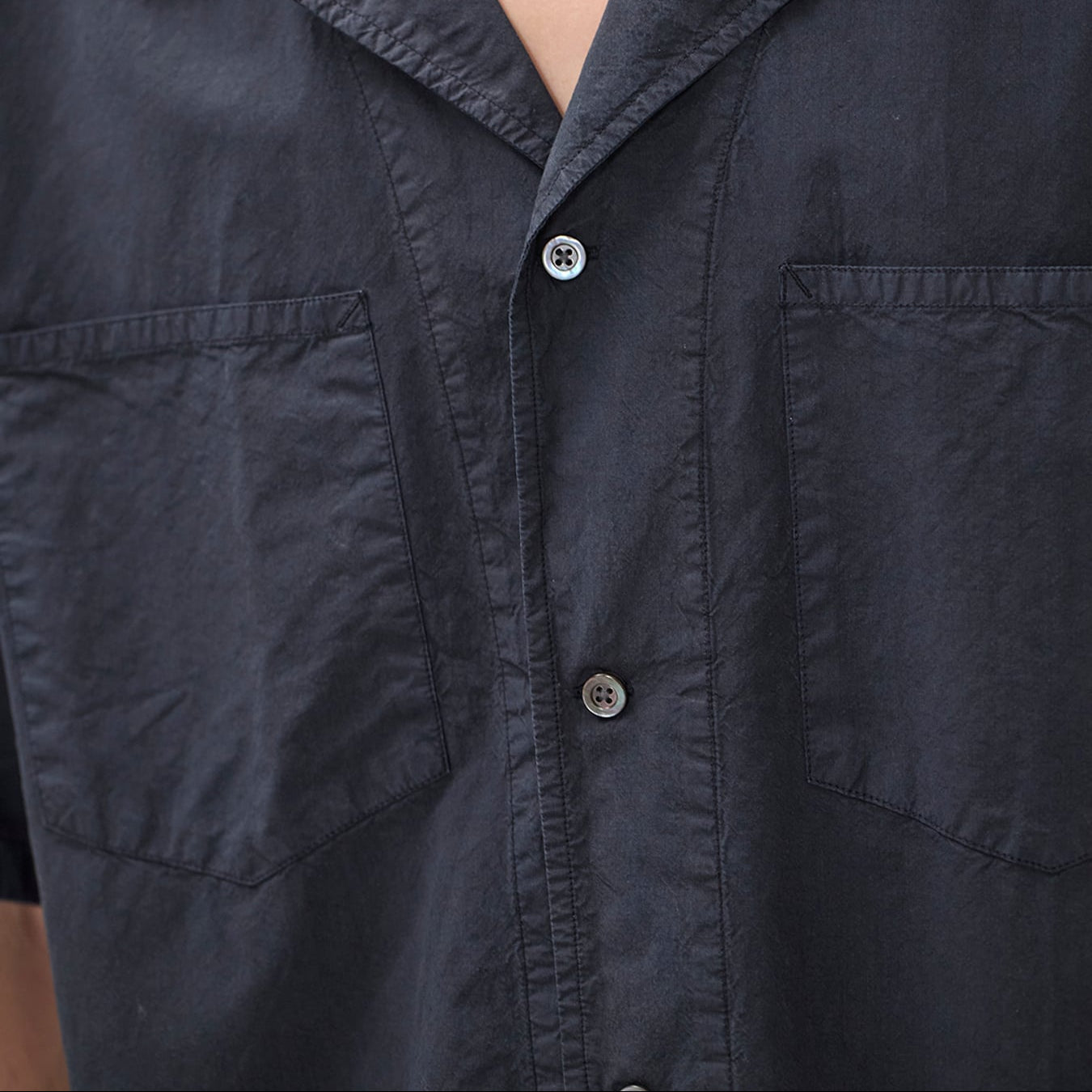 Norse Projects Mols Tencel SS Shirt Dark Navy
