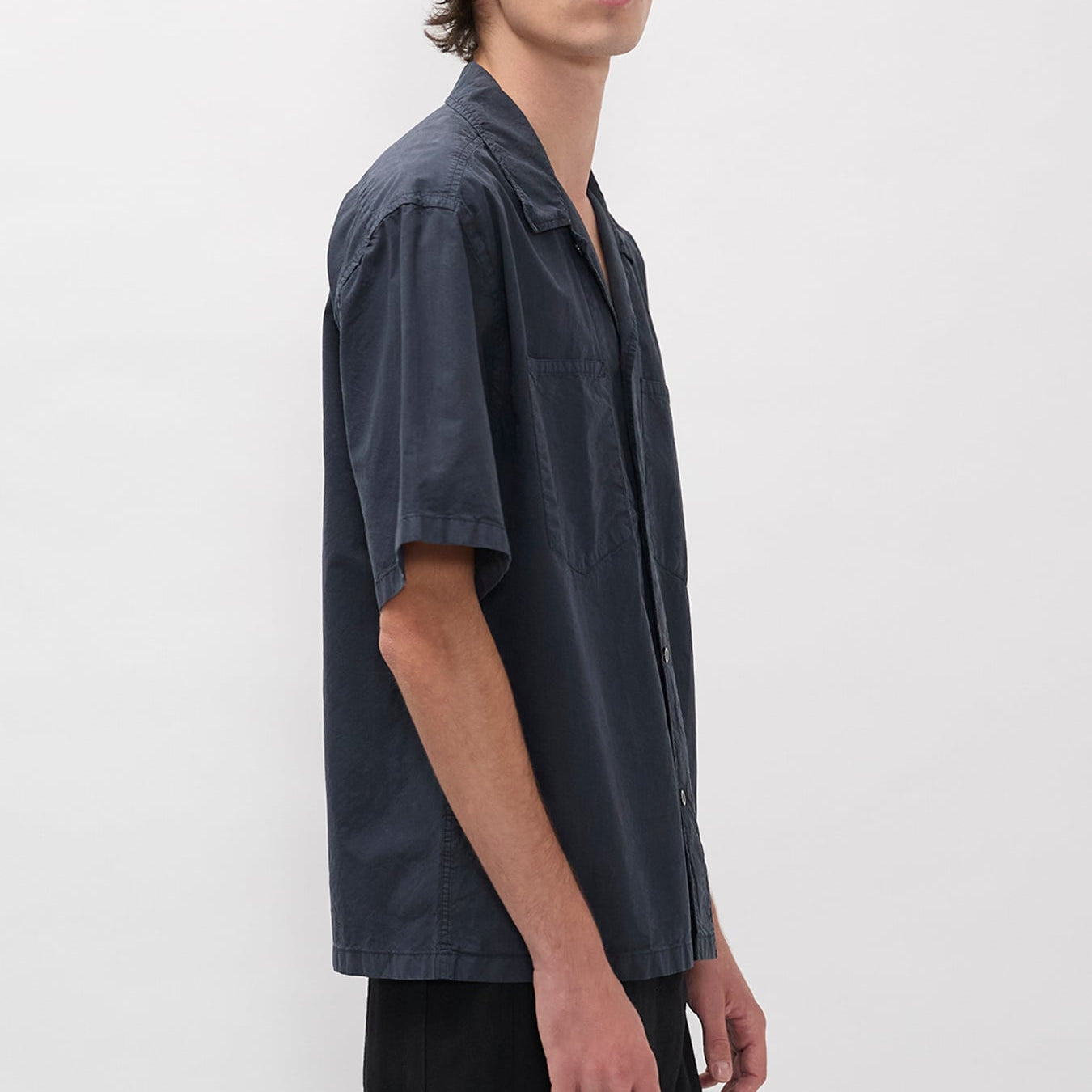 Norse Projects Mols Tencel SS Shirt Dark Navy