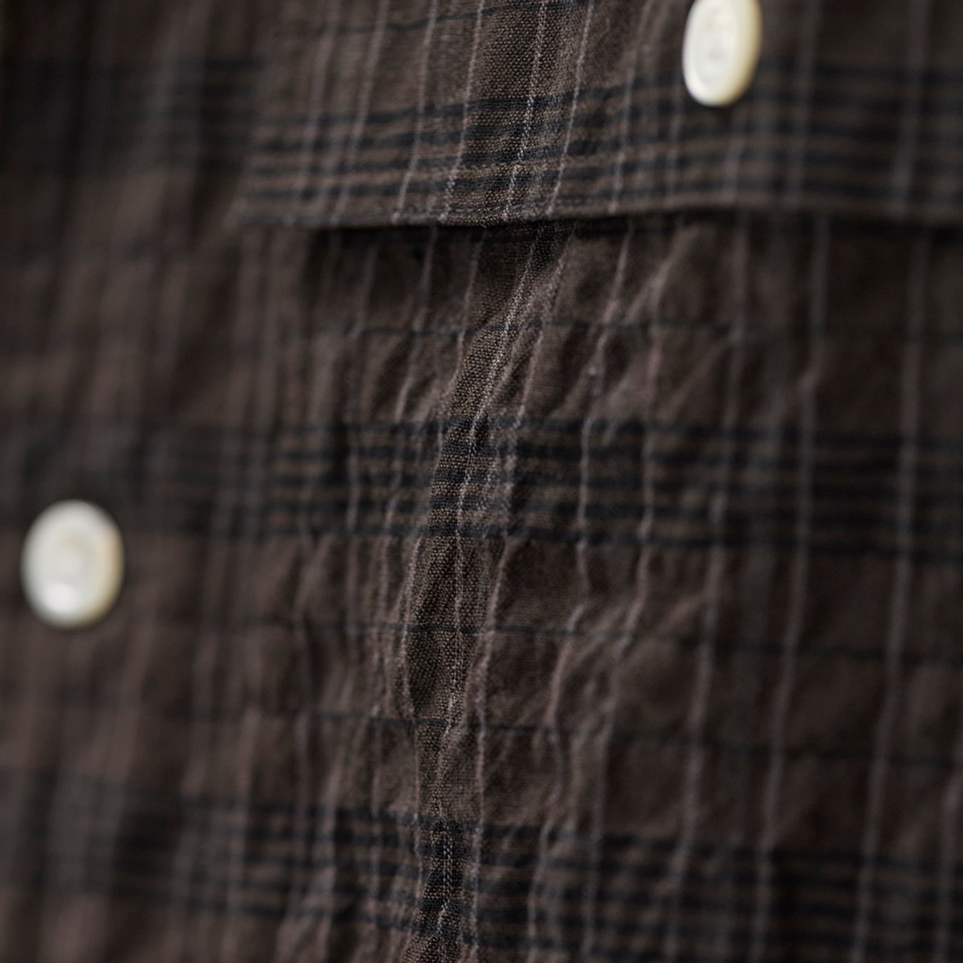 Norse Projects Mols Hunting Check Shirt Delicioso Brown