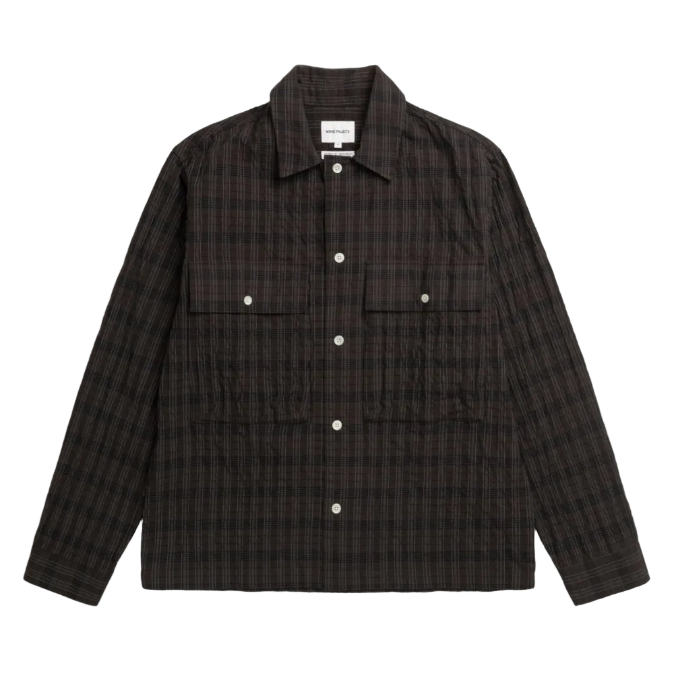 Norse Projects Mols Hunting Check Shirt Delicioso Brown