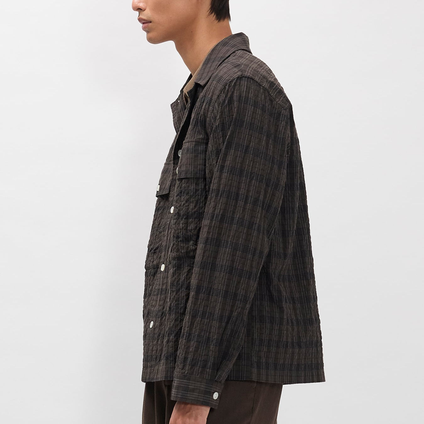 Norse Projects Mols Hunting Check Shirt Delicioso Brown