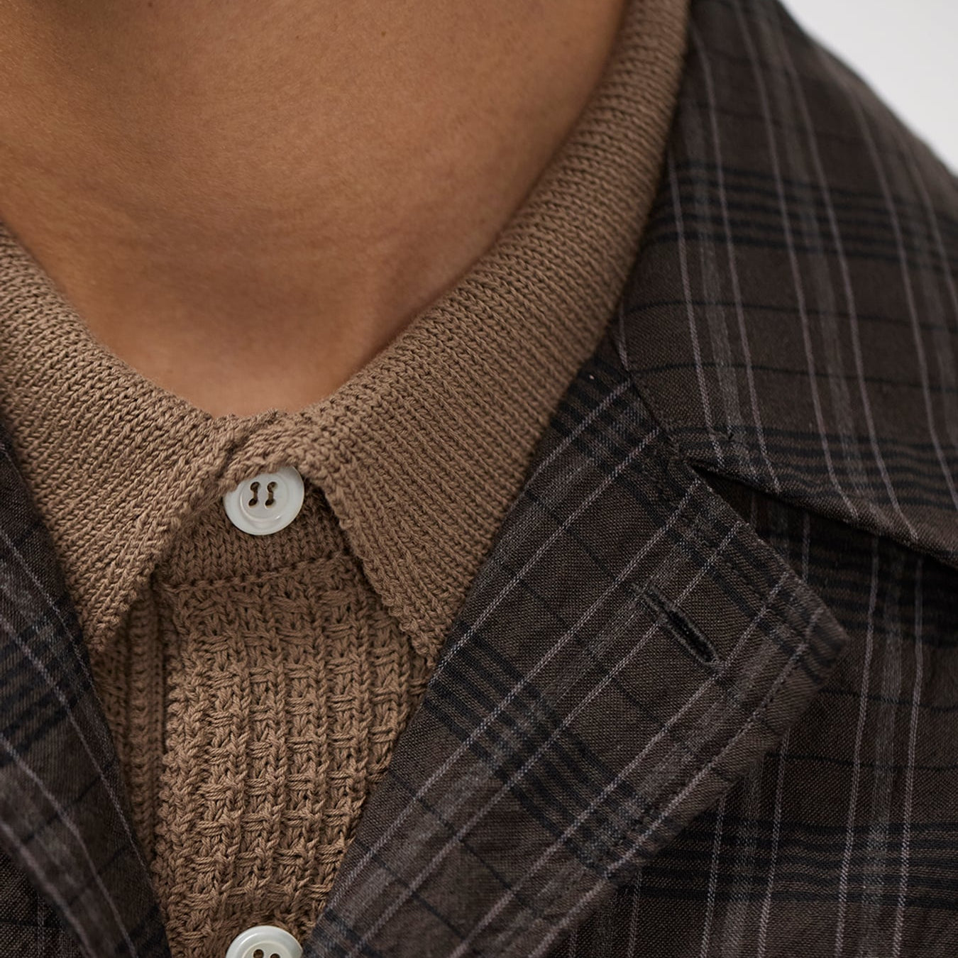 Norse Projects Mols Hunting Check Shirt Delicioso Brown
