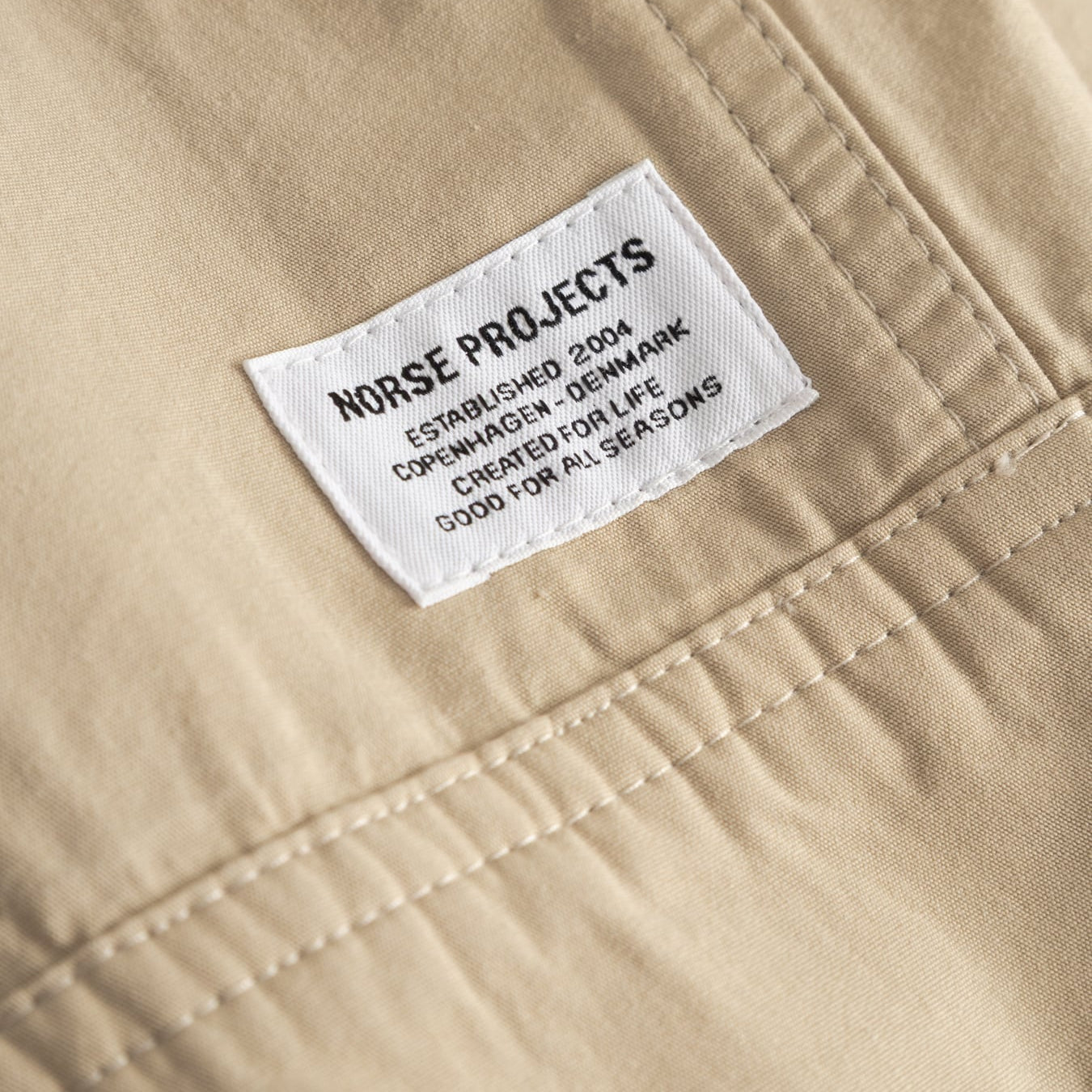 Norse Projects Arresskov Compact Cotton Overshirt Utility Khaki