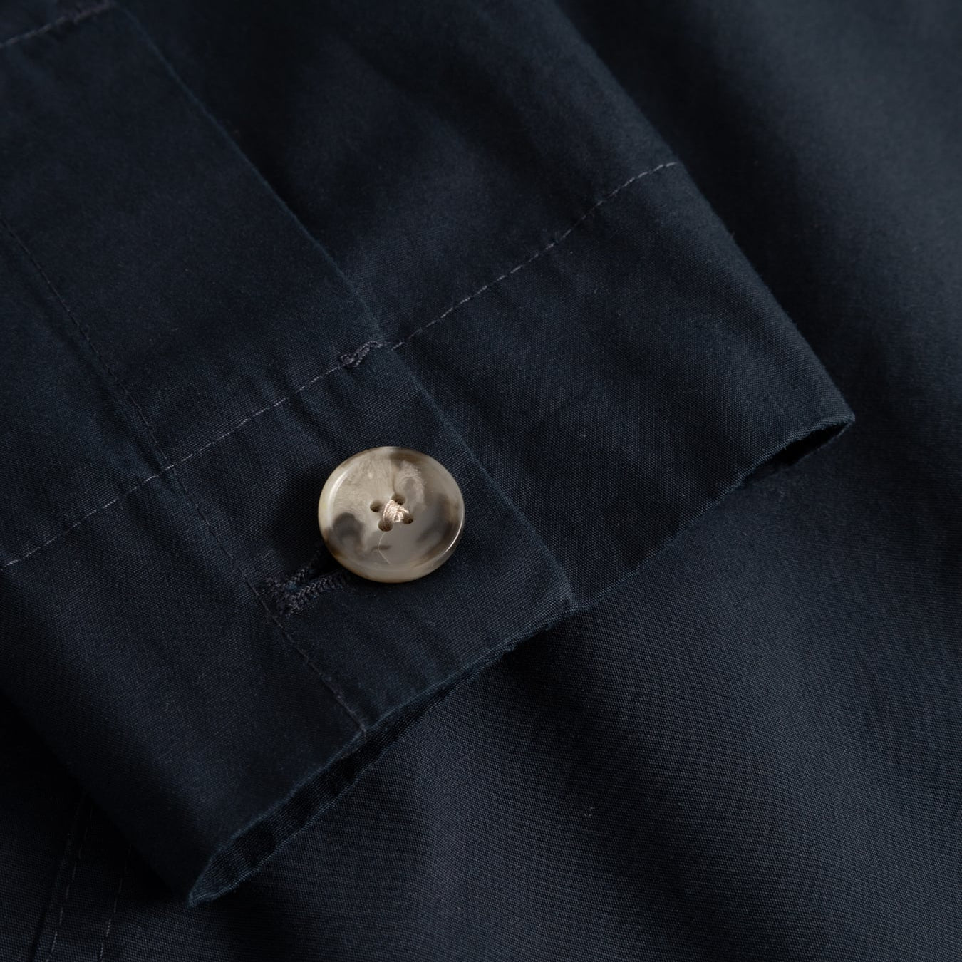 Norse Projects Arresskov Compact Cotton Overshirt Dark Navy