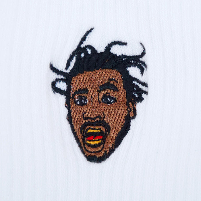Supa Dupa Ol’ Dirty Bastard Socks White