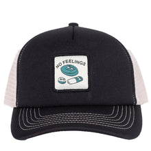 Load image into Gallery viewer, No Problemo No Feelings Trucker Cap Black
