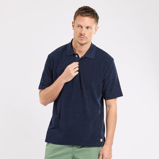 Armor Lux Heritage Terry Polo Marine Deep