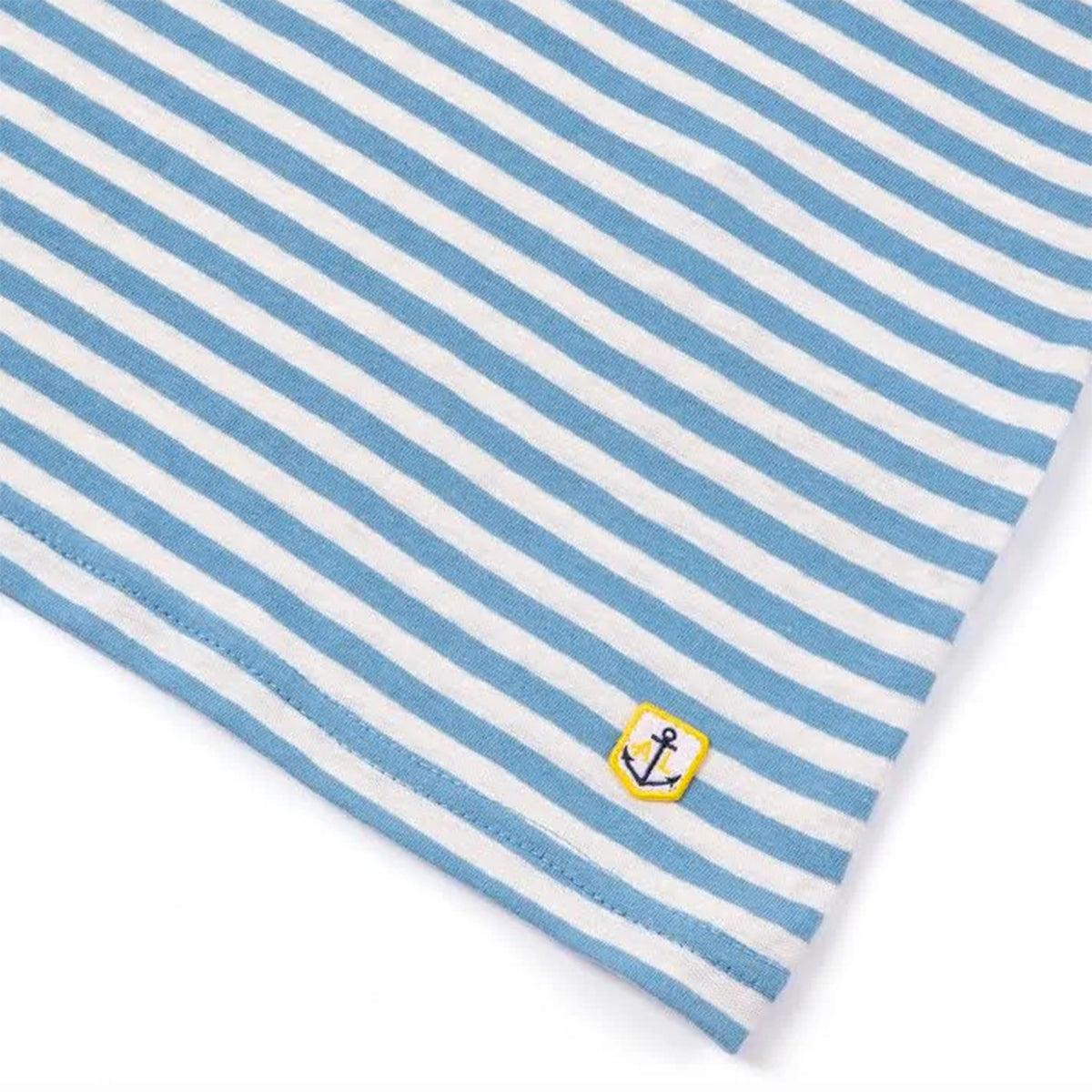 Armor Lux Striped T-Shirt Waterfall Blue / Nature