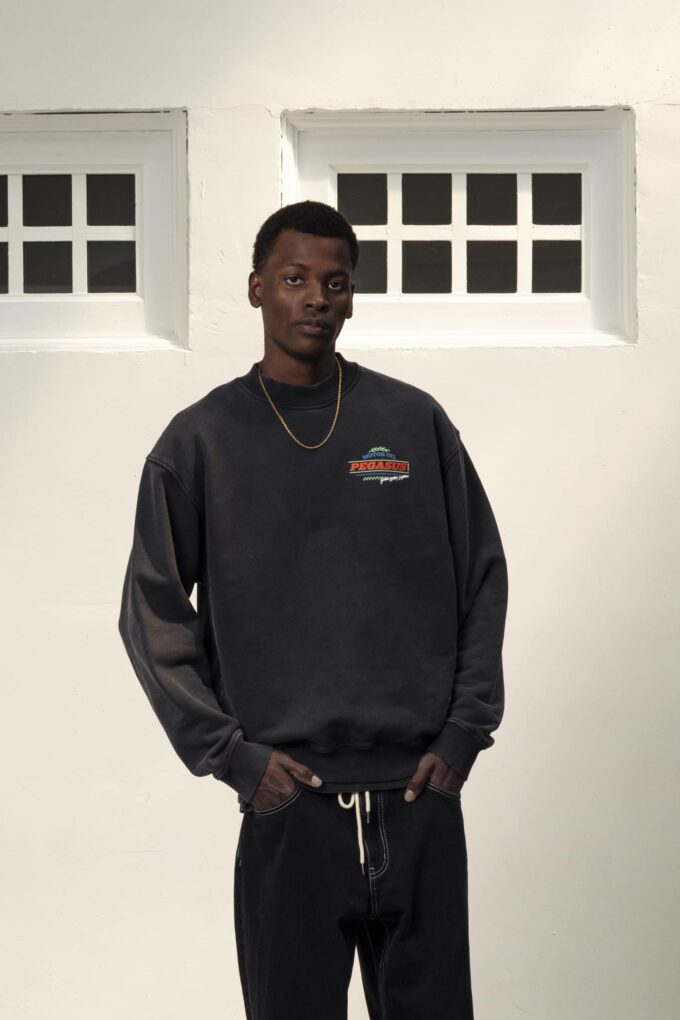 Goodies Sportive Motor Oil Crewneck Black