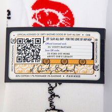 Load image into Gallery viewer, Supa Dupa Ol’ Dirty Bastard Socks White
