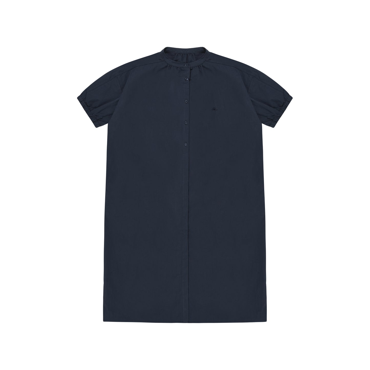 Kappy Design Band Collar Dress Navy