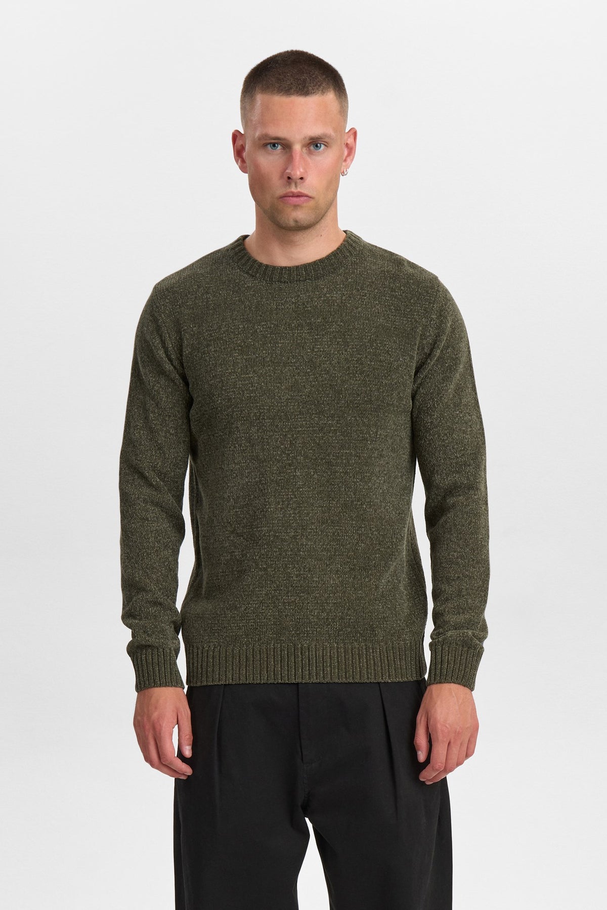 Anerkjendt Aksune Chenile Knit Forest night