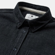 Load image into Gallery viewer, Anerkjendt Akkonrad 2 Tone Brushed Shirt Forest Night
