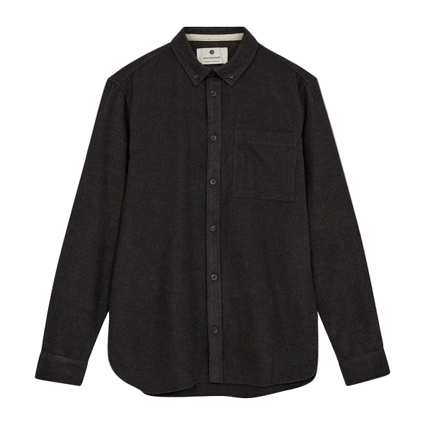 Anerkjendt Akkonrad 2 Tone Brushed Shirt Forest Night