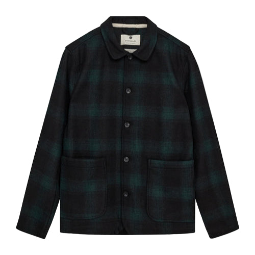 Anerkjendt Akoscar Woolen Overshirt Forest