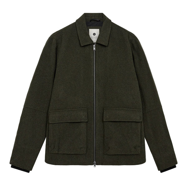 Anerkjendt Akbruce Wool Jacket Forest Night