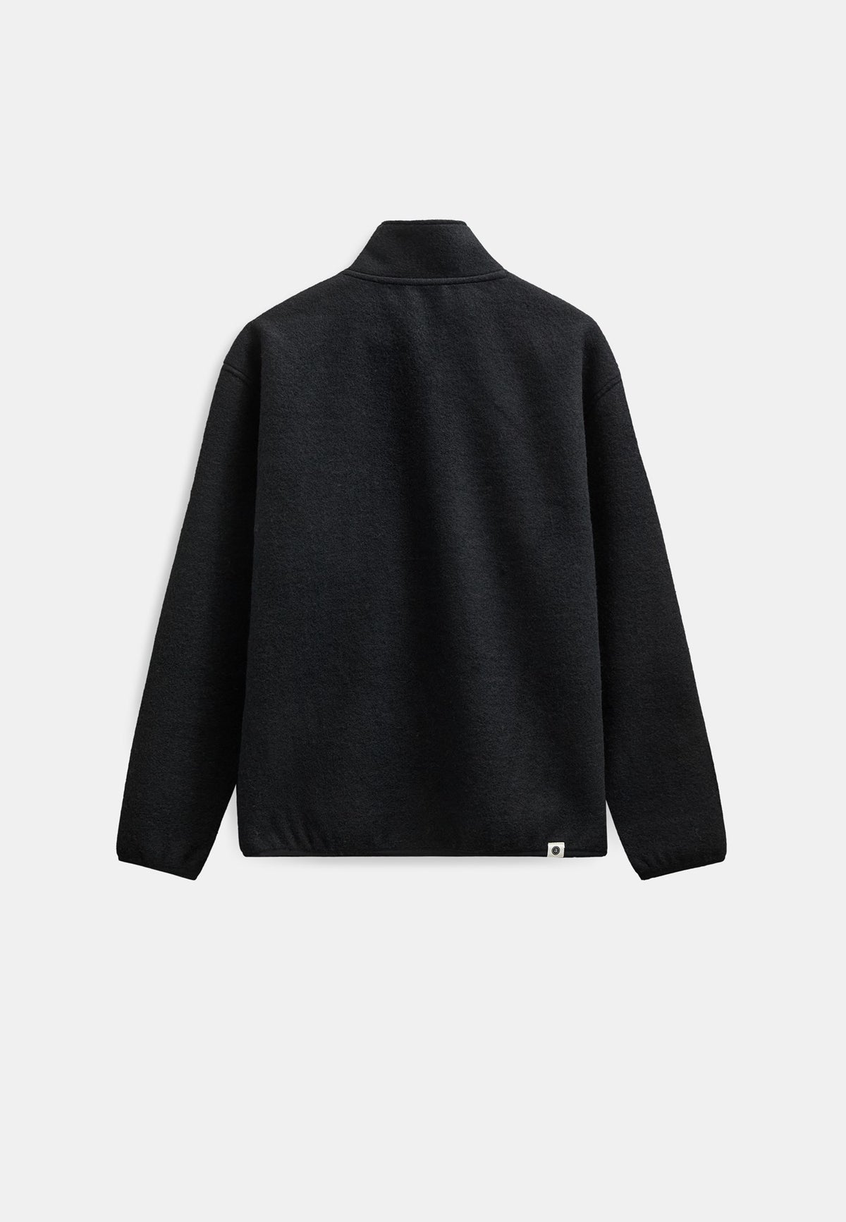 Anerkjendt Aktoni Half Zip  Boiled Wool Caviar