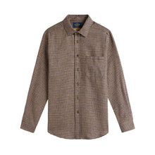 Load image into Gallery viewer, Portuguese Flannel Abstract Pied Poule LS Shirt Navy
