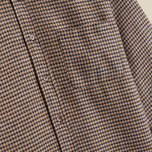 Load image into Gallery viewer, Portuguese Flannel Abstract Pied Poule LS Shirt Navy
