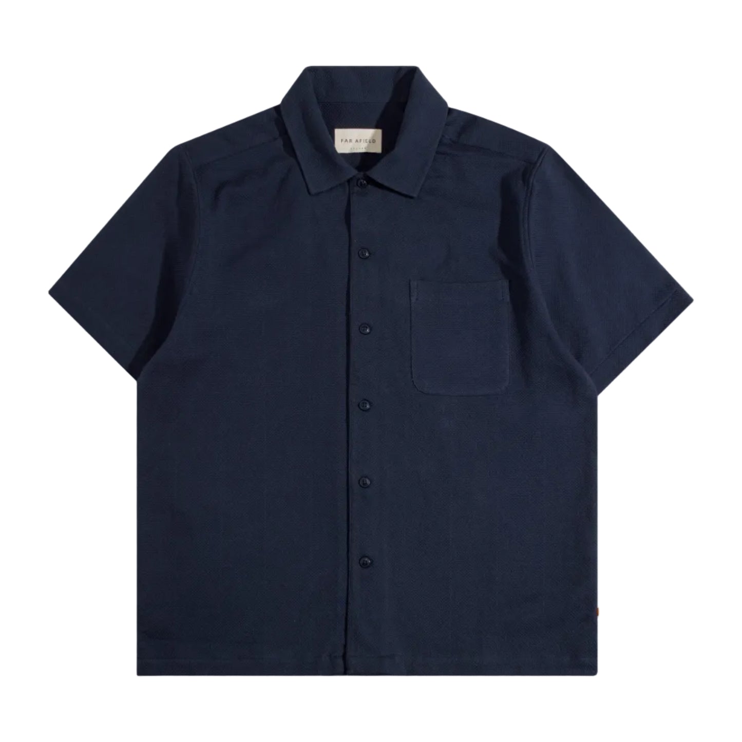 Far Afield Busey Textured Shirt Navy