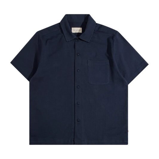 Far Afield Busey Textured Shirt Navy