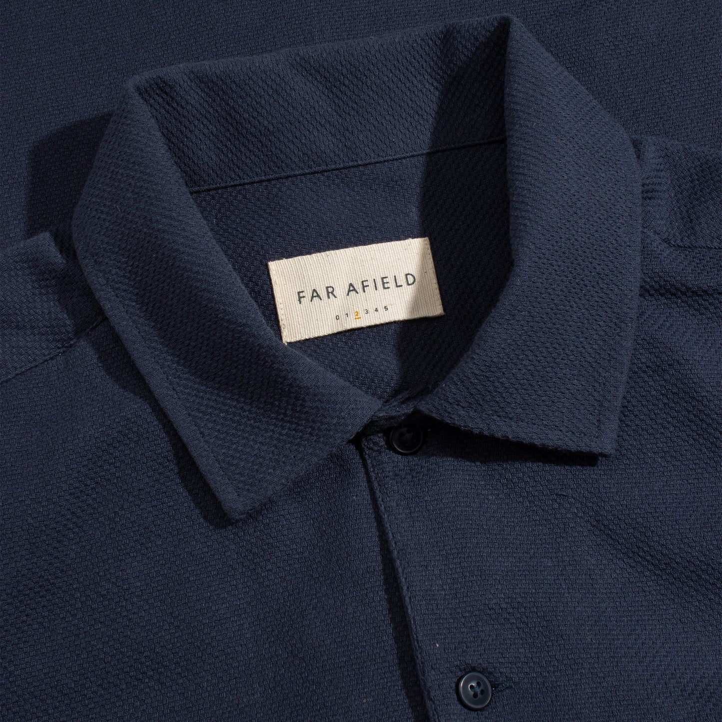 Far Afield Busey Textured Shirt Navy