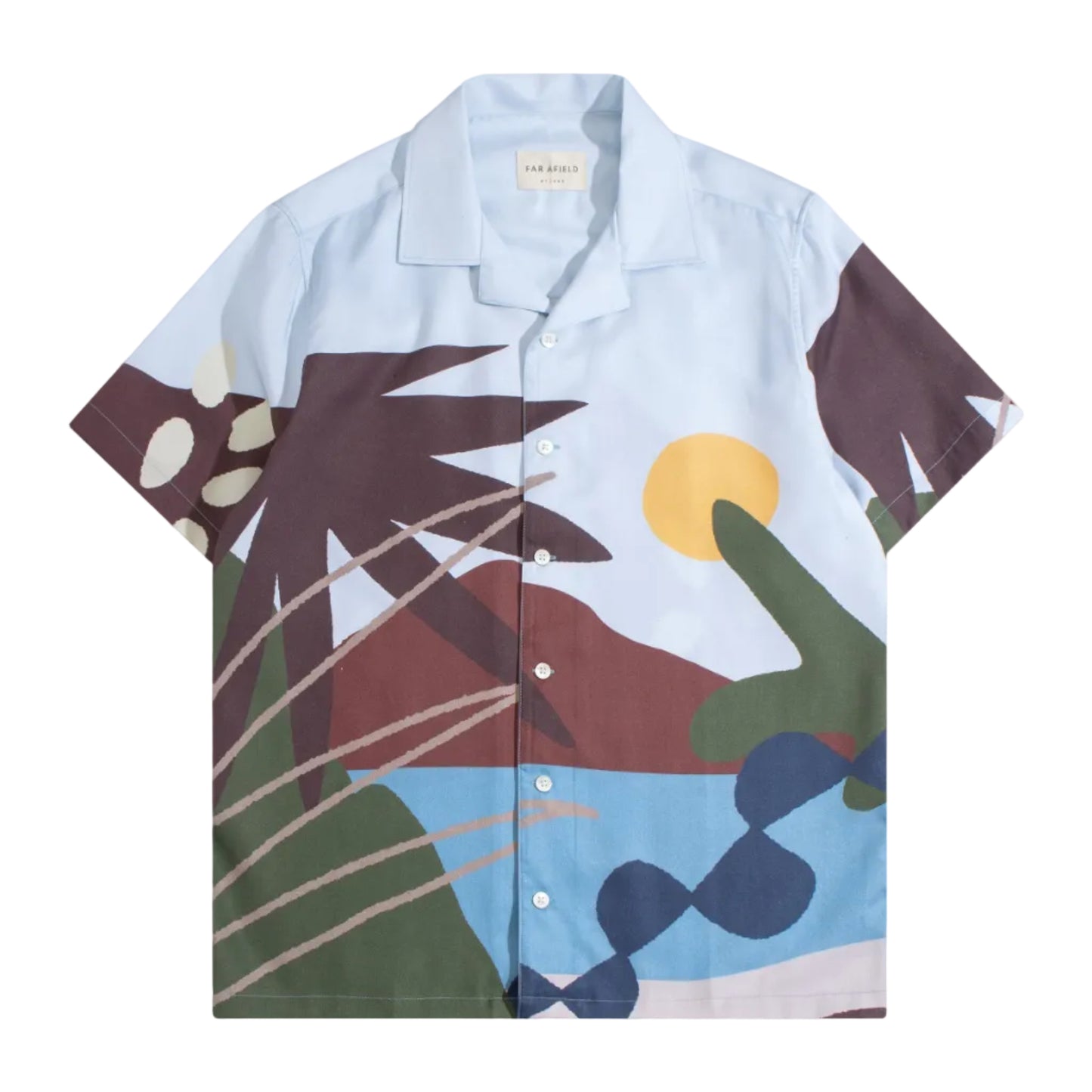 Far Afield Stachio Shirt Beach Landscape Multi