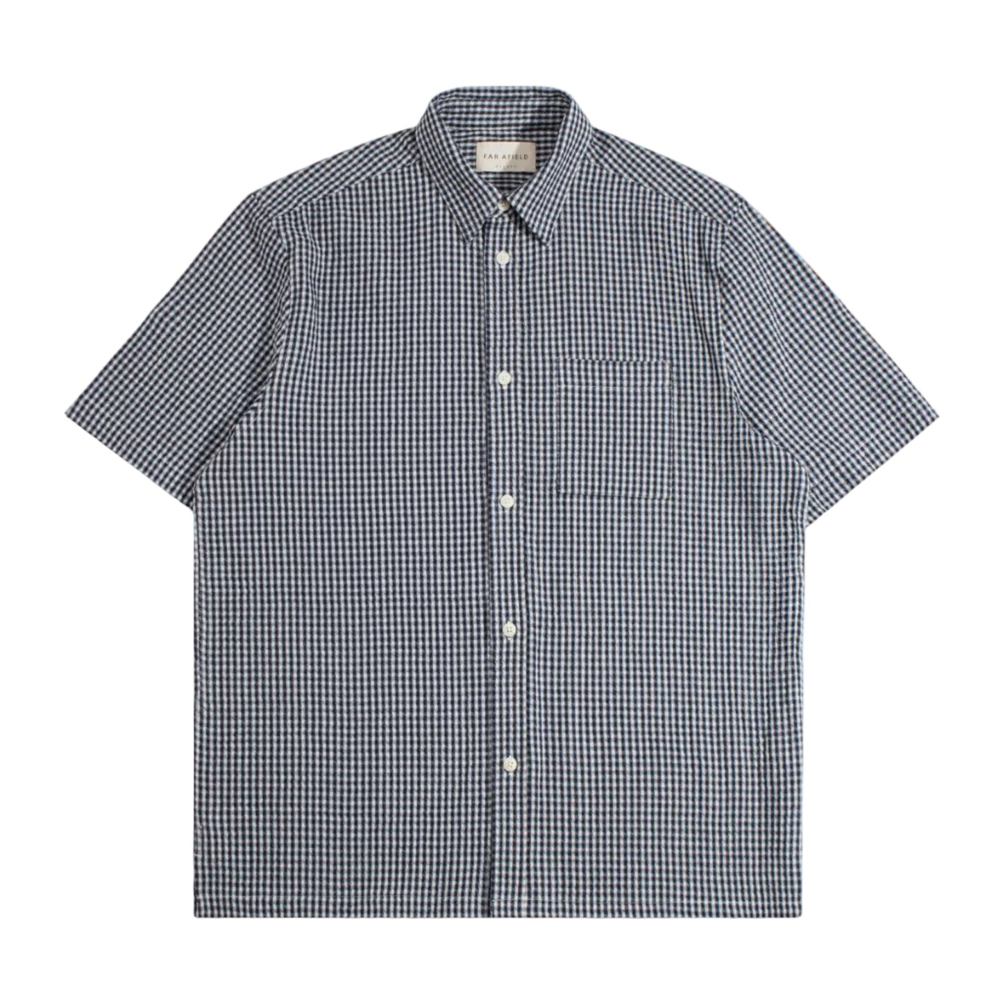 Far Afield Costa Gingham Shirt Navy