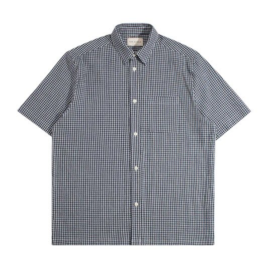 Far Afield Costa Gingham Shirt Navy