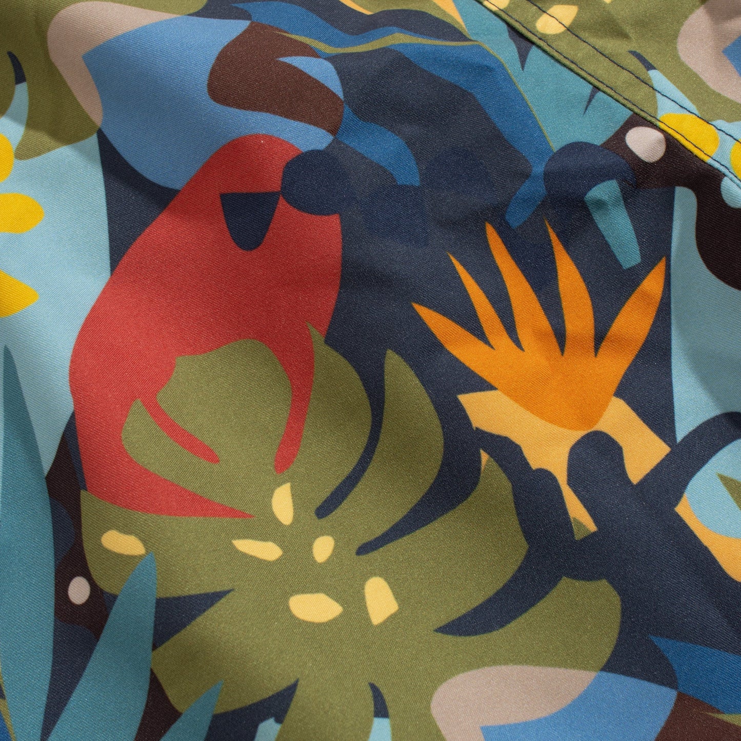 Far Afield Printed Swim Shorts Abstract Foilage