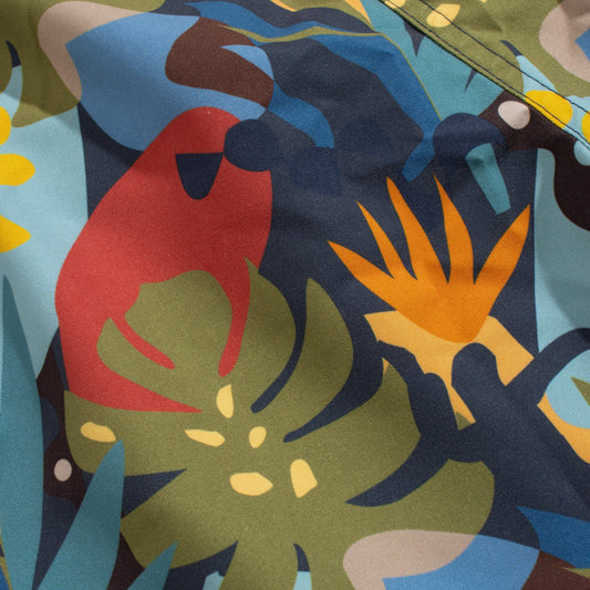 Far Afield Printed Swim Shorts Abstract Foilage
