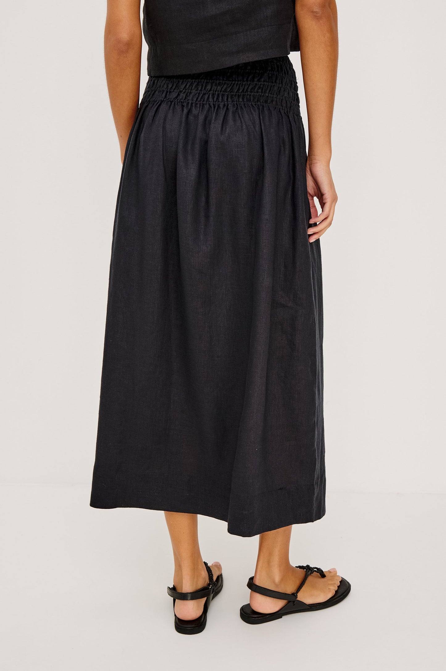 Rails Alessa Skirt Black Linen