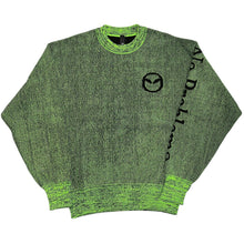 Load image into Gallery viewer, No Problemo Glitch Alien-O Crew Neck Knit Green
