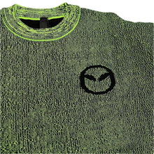 Load image into Gallery viewer, No Problemo Glitch Alien-O Crew Neck Knit Green
