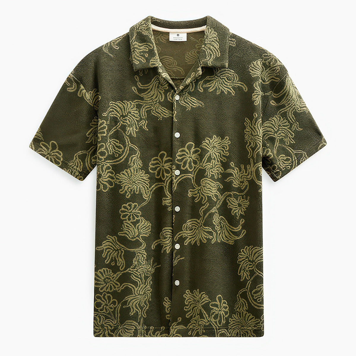 Anerkjendt Akleander Frotte Jac SS Shirt Forest Night