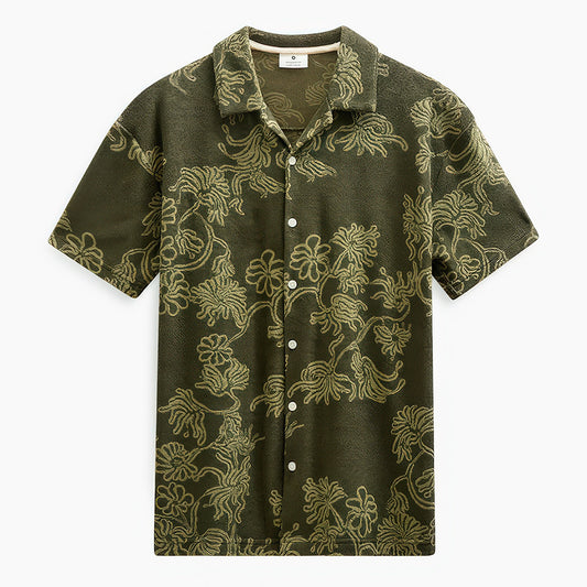 Anerkjendt Akleander Frotte Jac SS Shirt Forest Night